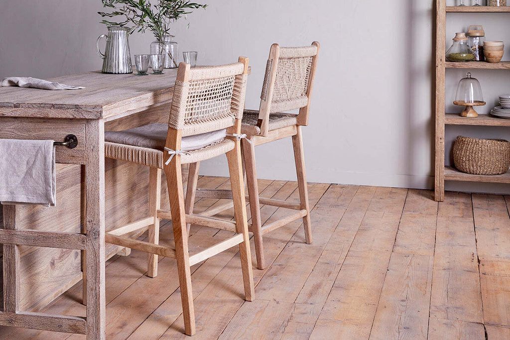 Vinay Woven Counter Chair - Natural