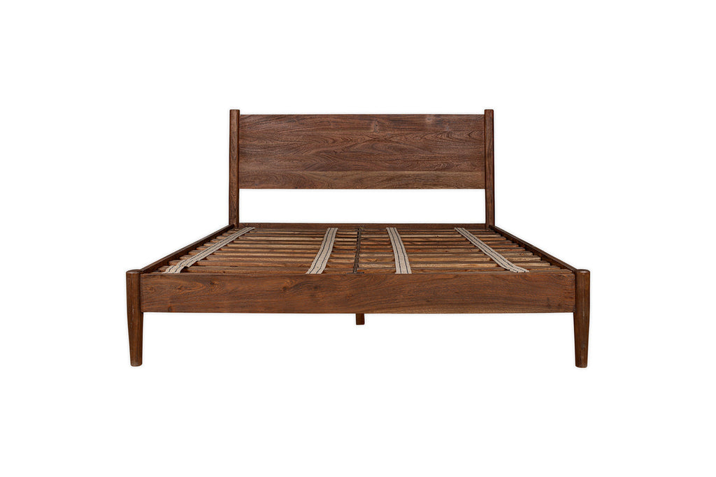 Anbu Acacia Bed - Washed Walnut