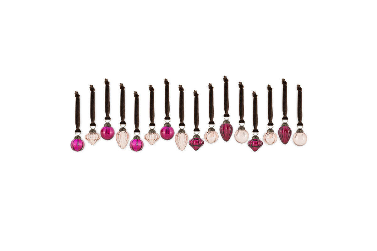 Adisa Bauble Jar - Ruby & Copper (Set of 16)