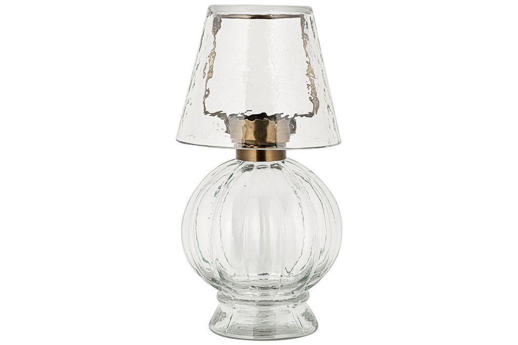 Adesola Glass Tealight Holder Lamp - Clear