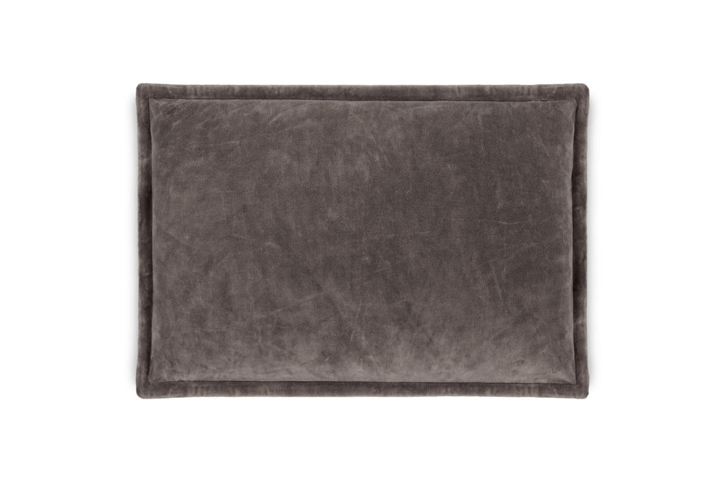 Dhara Velvet Cushion Cover - Charcoal