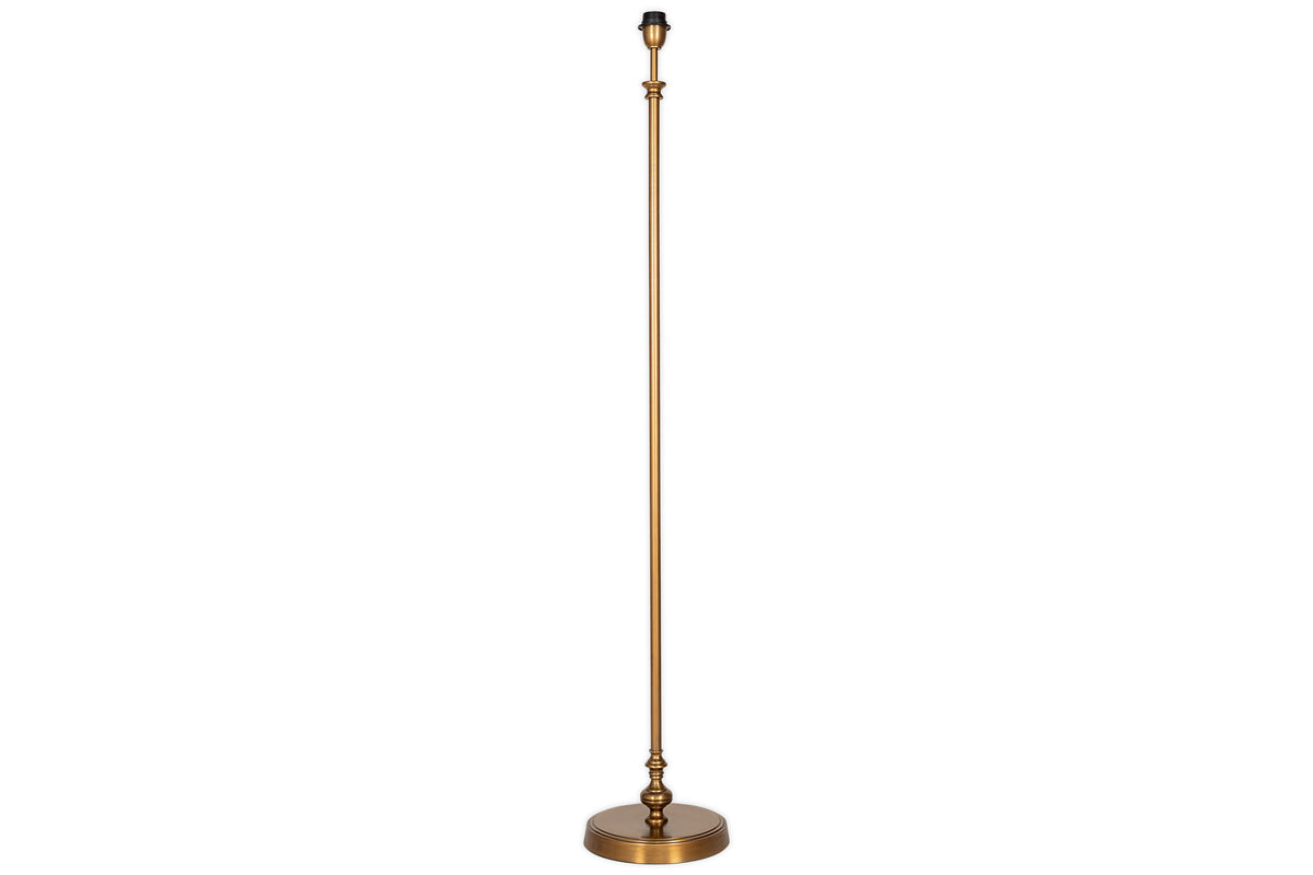 Ehadi Antique Floor Lamp Base - Antique Brass