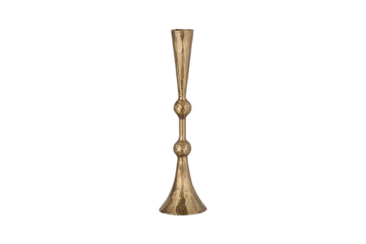 Javanee Candle Holder - Antique Brass