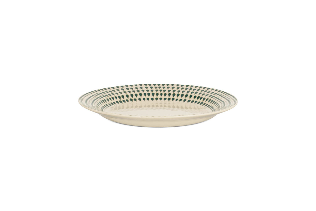 Juniper Drop Side Plate - Cream & Juniper