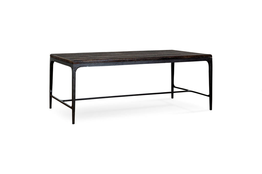 Sita Reclaimed Wood & Iron Coffee Table - Chocolate Brown