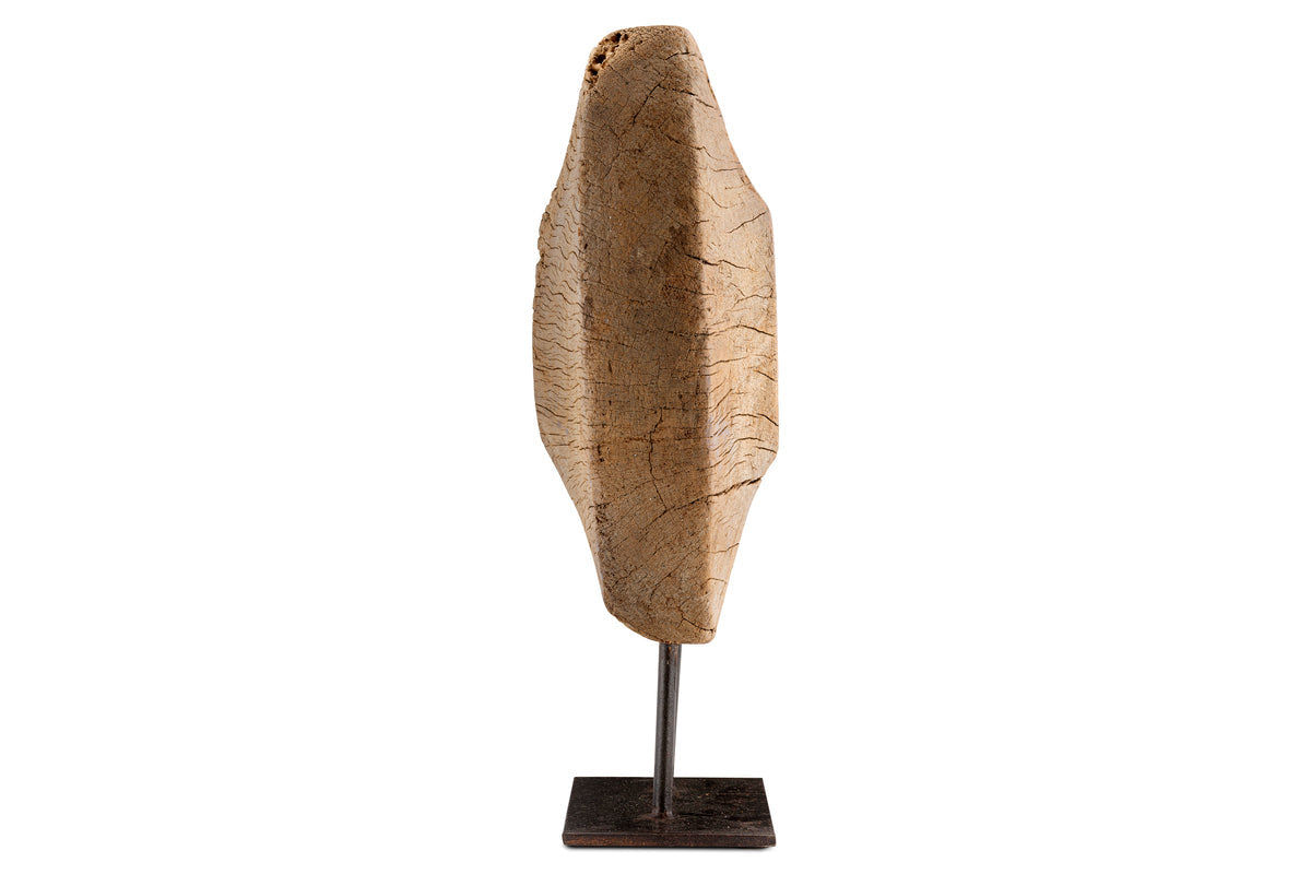 Cala Reclaimed Wood Objet on Stand - Natural