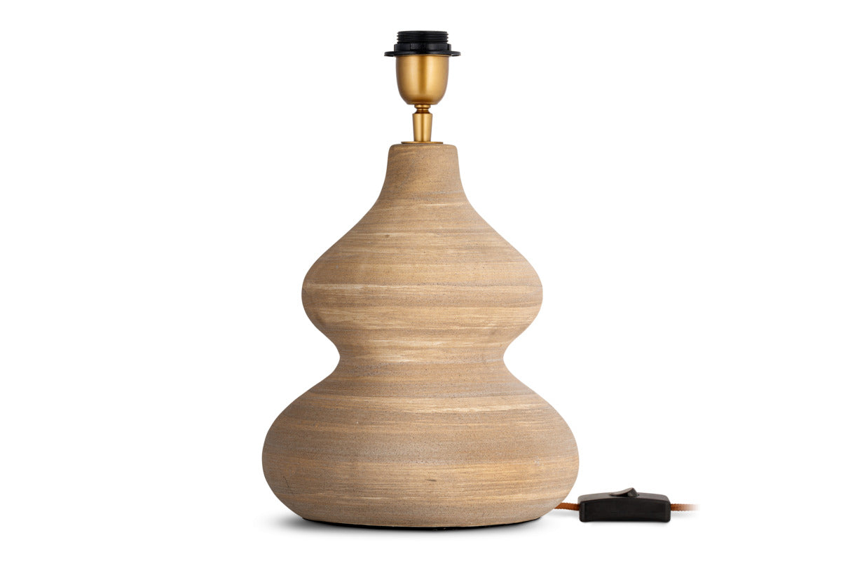 Dalat Ceramic Table Lamp Base - Natural