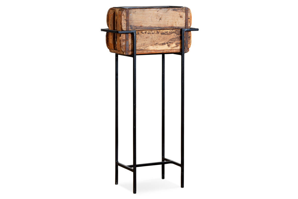 Amazzi Indoor Planter Stand - Natural & Black