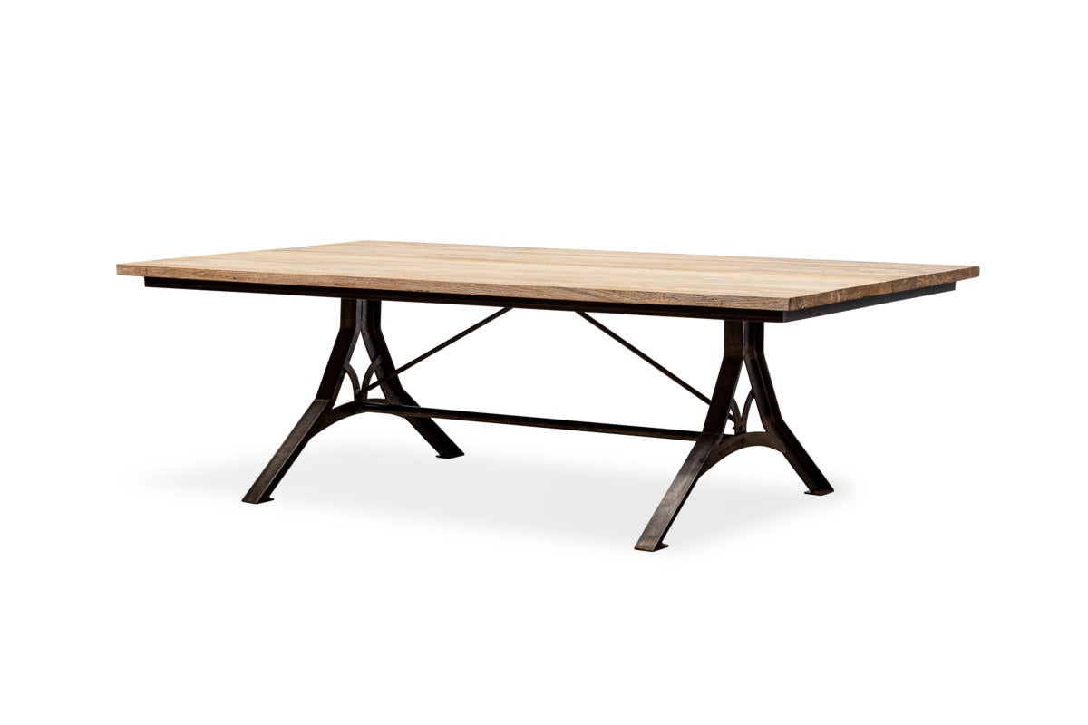 Lopa Iron & Reclaimed Wood Dining Table - Natural