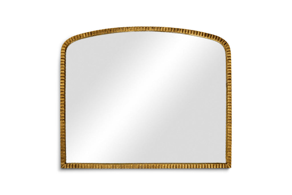 Juhli Arched Mirror - Aged Antique Brass - Large