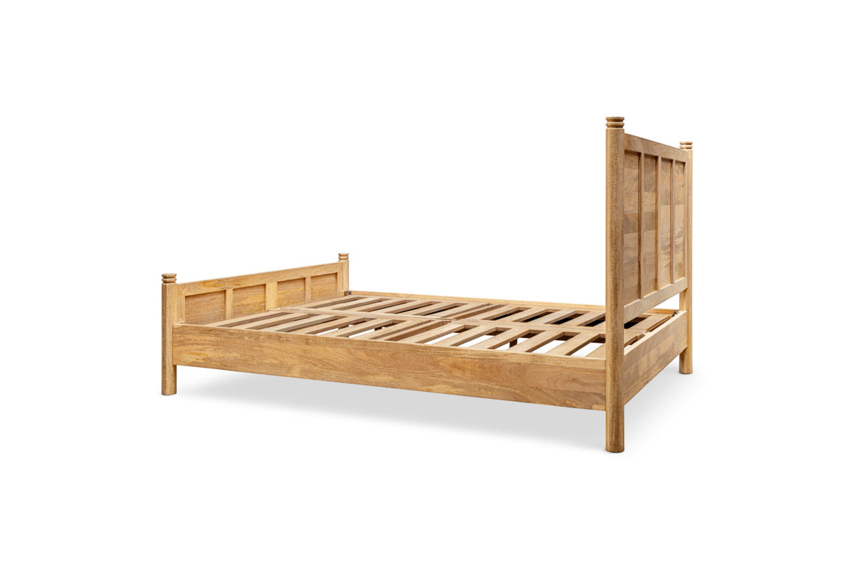 Sri Mango Wood Bed - Natural