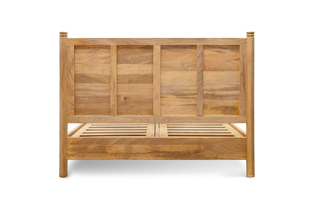 Sri Mango Wood Bed - Natural