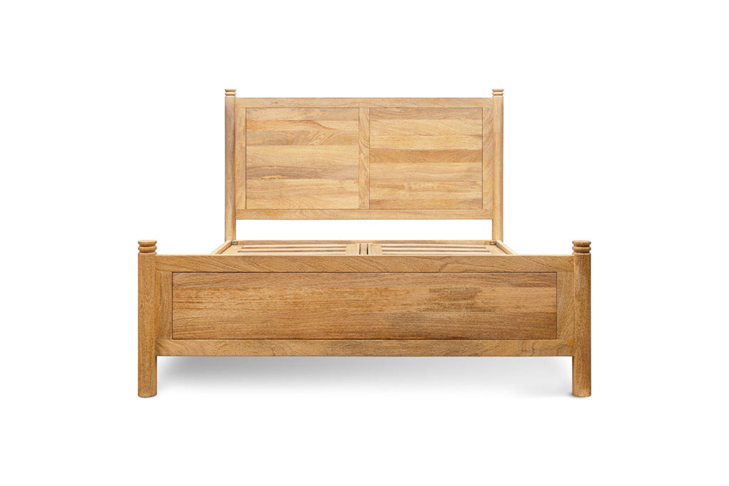 Sri Mango Wood Bed - Natural