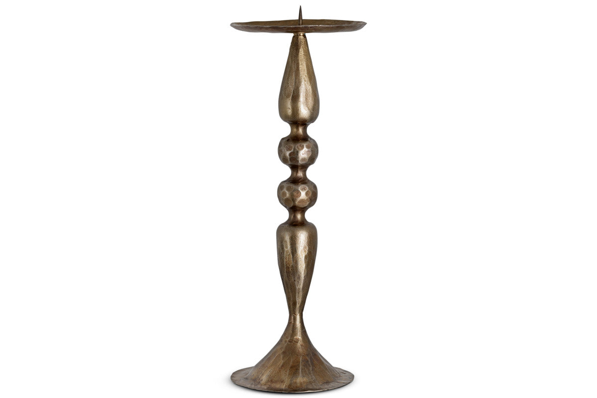 Ayo Pillar Candle Holder - Brass