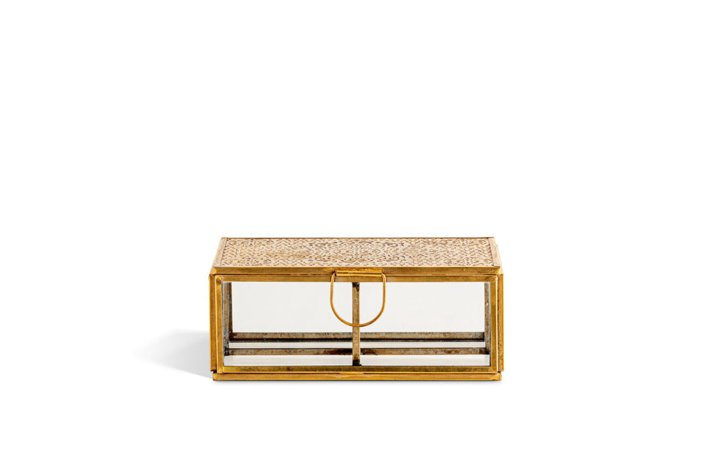 Kijang Jewellery Box - Brass & Clear