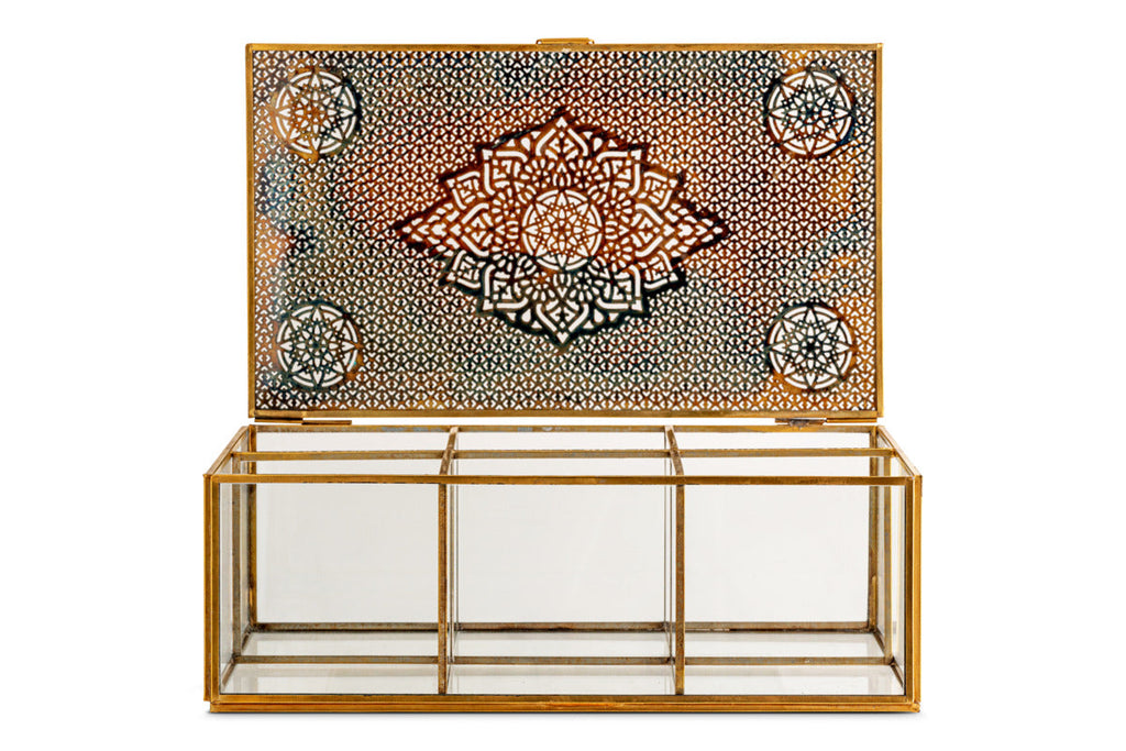 Kijang Jewellery Box - Brass & Clear