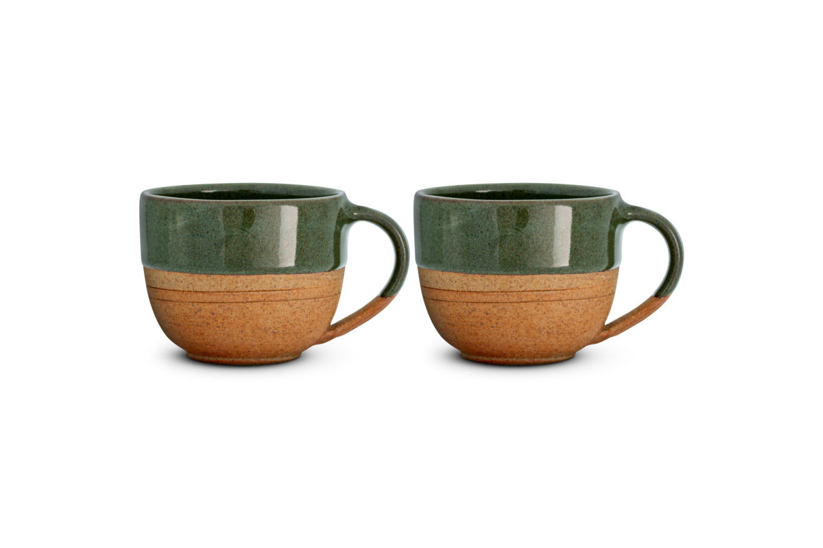 Mali Coffee Mug - Forest Green - Small (Set of 2)