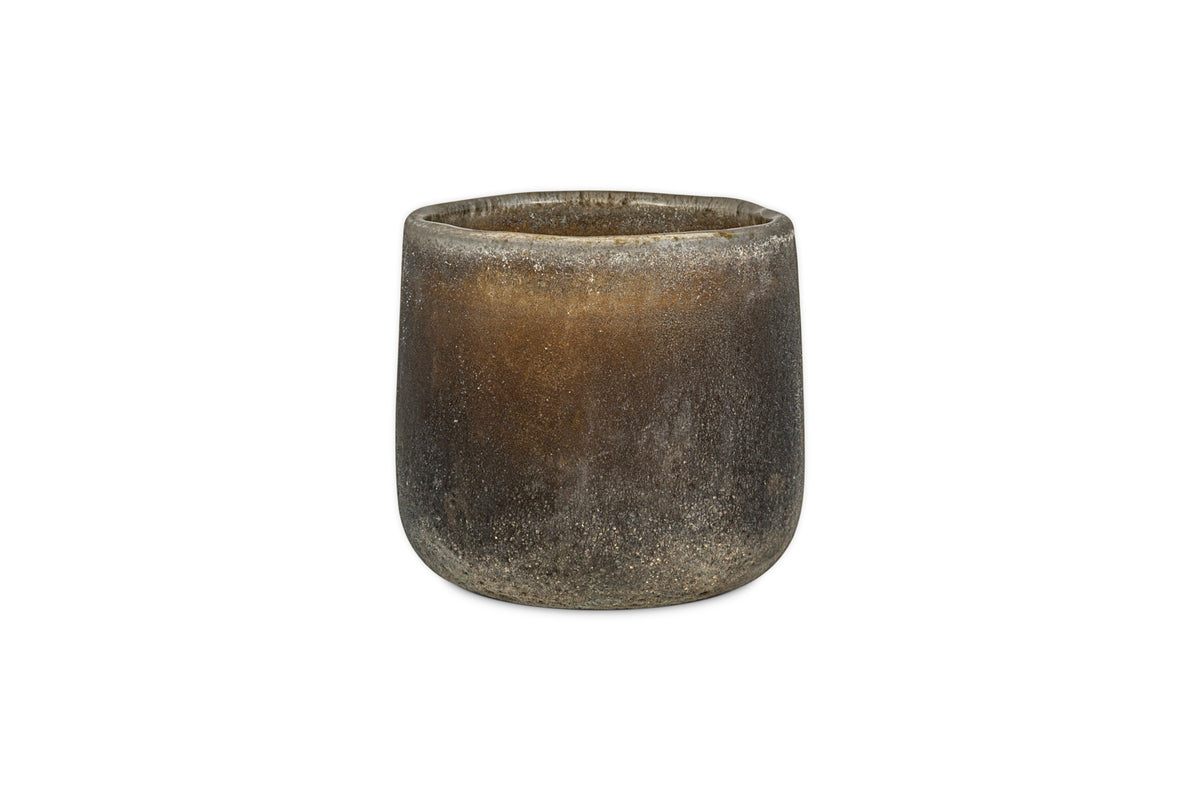 Cedarwood & Fig 1 Wick Scented Candle - Frosted Black - 1 Wick