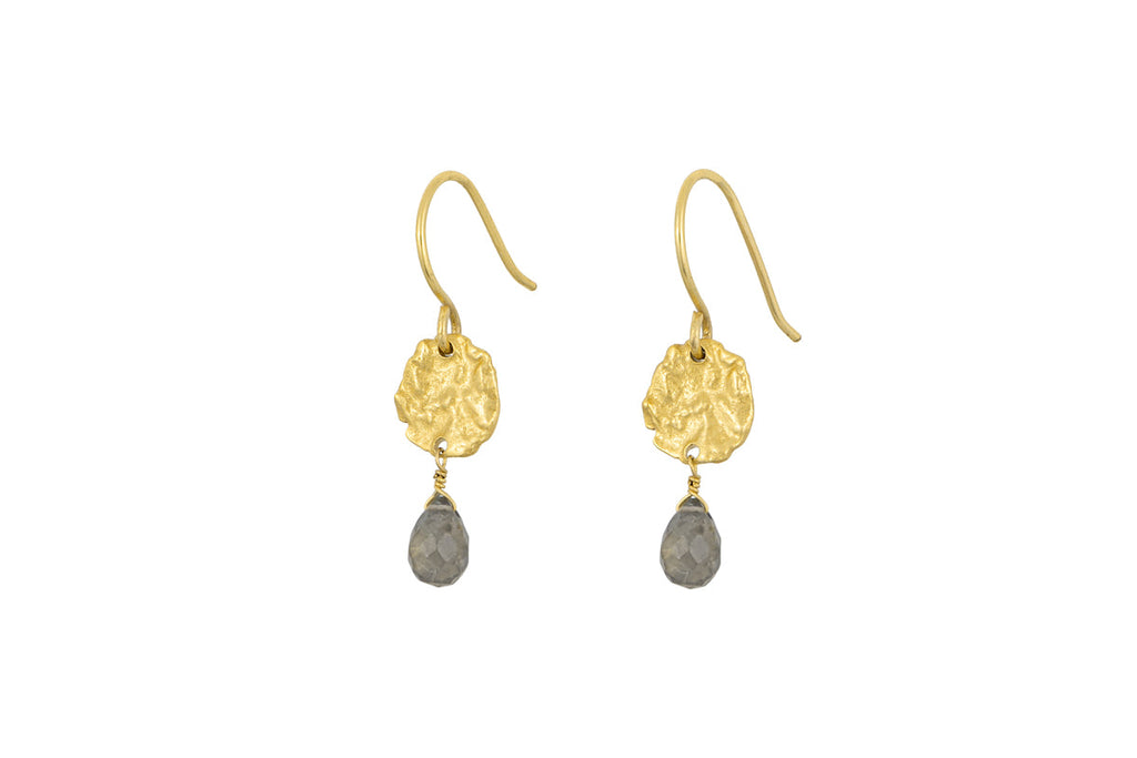 Veera Labradorite Earrings - Gold