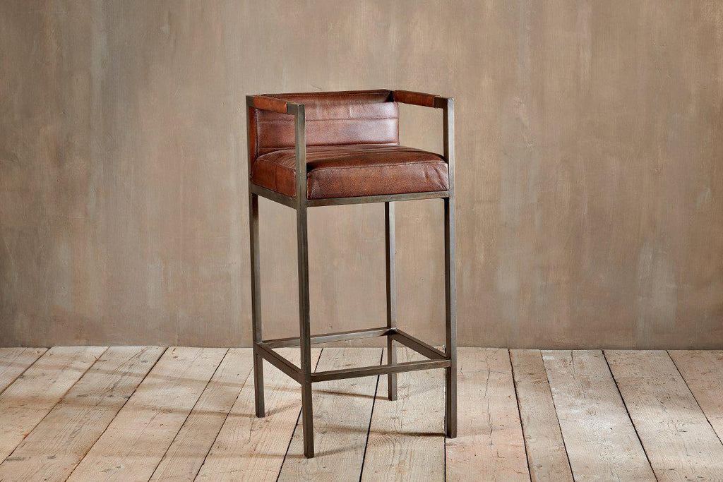 Wamma Leather Bar Chair