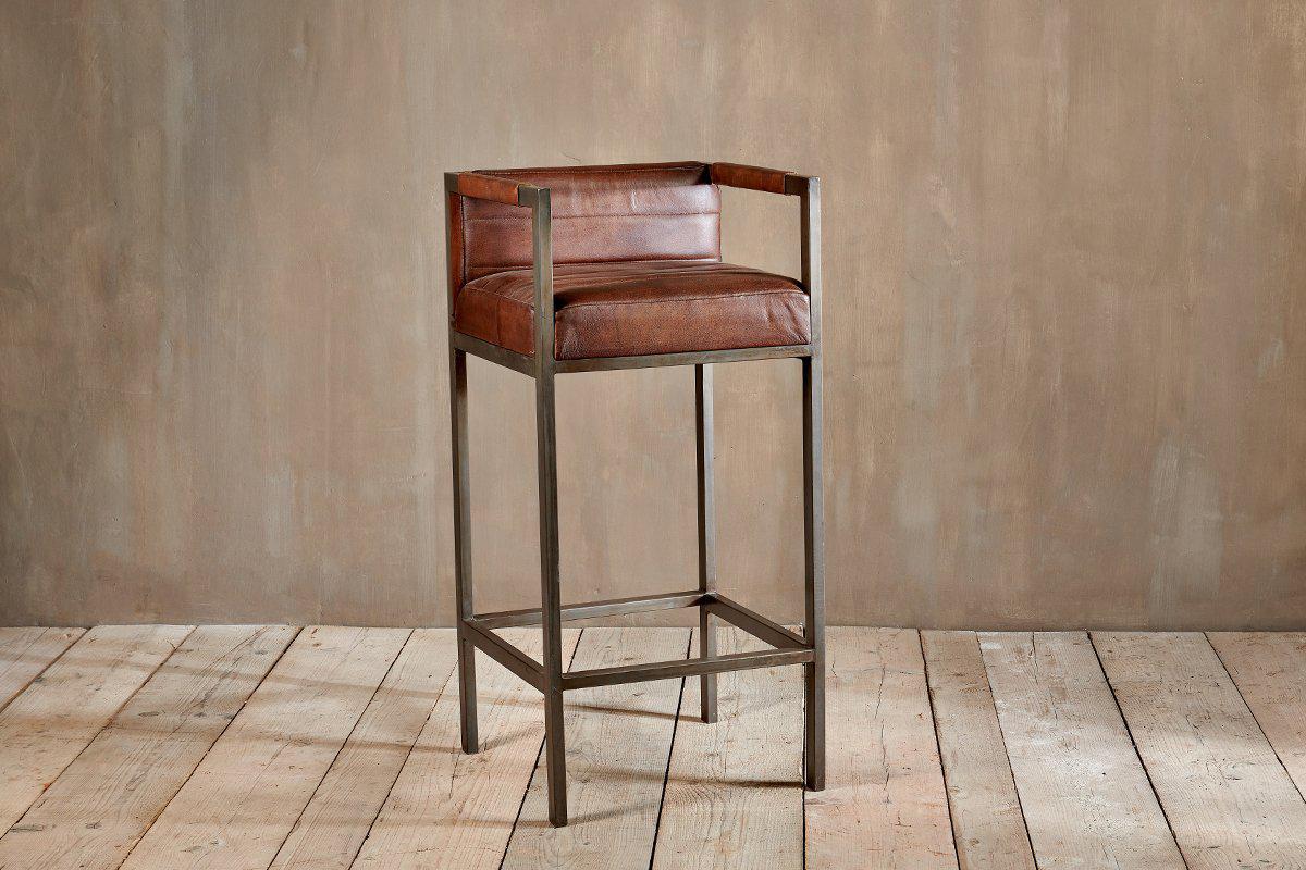 Wamma Leather Bar Chair