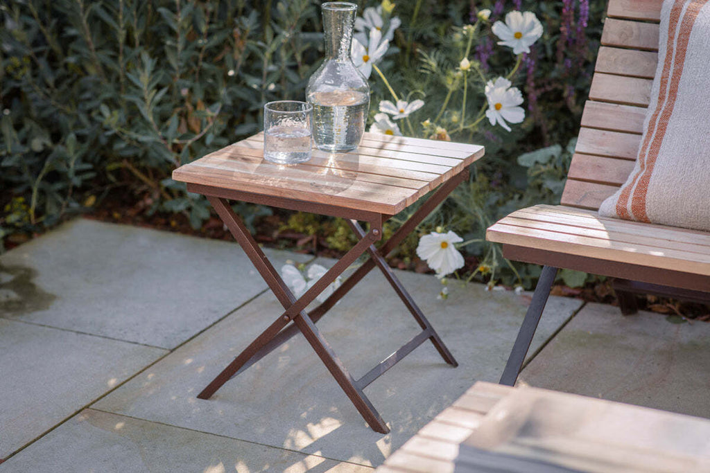 Yatin Outdoor Side Table - Natural