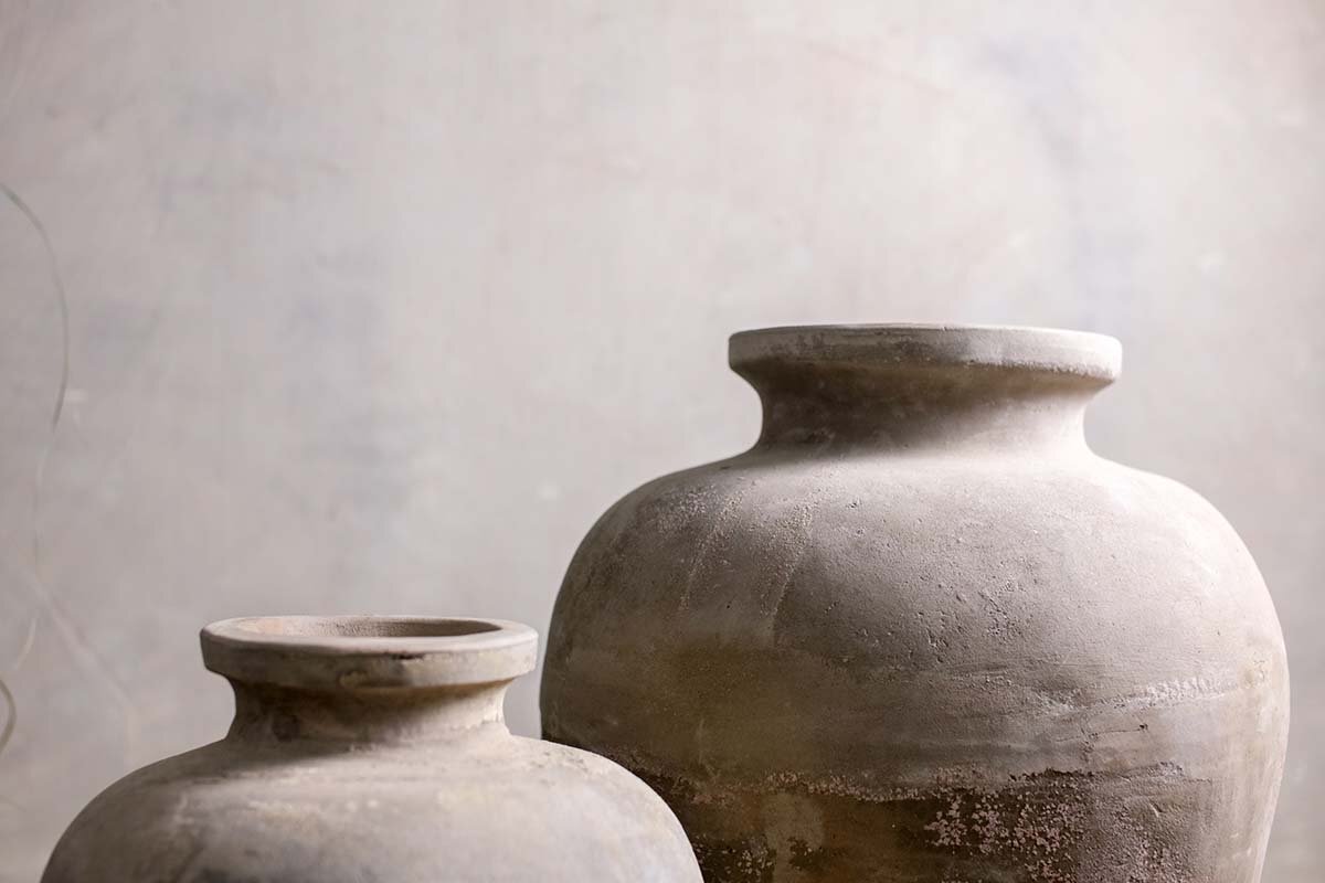 Affiti Clay Tapered Pot - Large